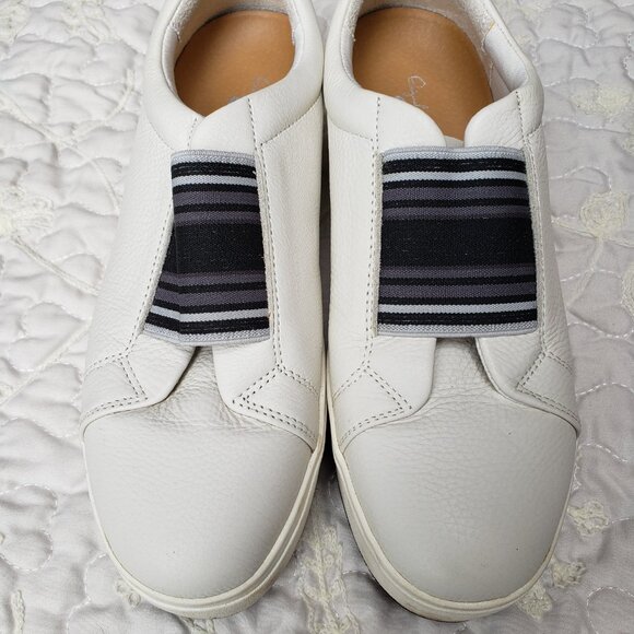 EUC DR. SCHOLLS ORIGINAL collection pure white leather platform (9) casual KICKS - Picture 2 of 9